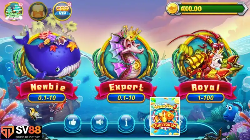 Paradise 2 là game bắn cá đổi thưởng được nâng cấp mọi phương diện